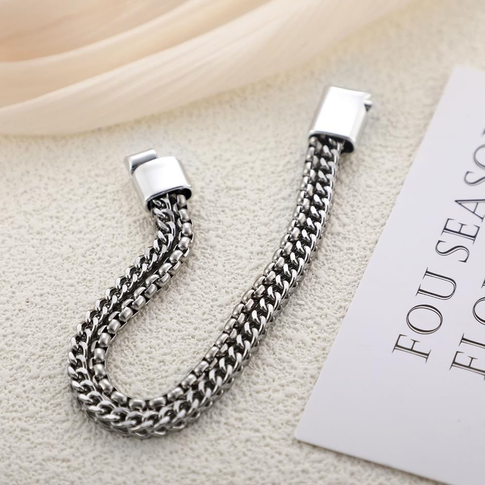 Stylish Silver Chain Bracelets