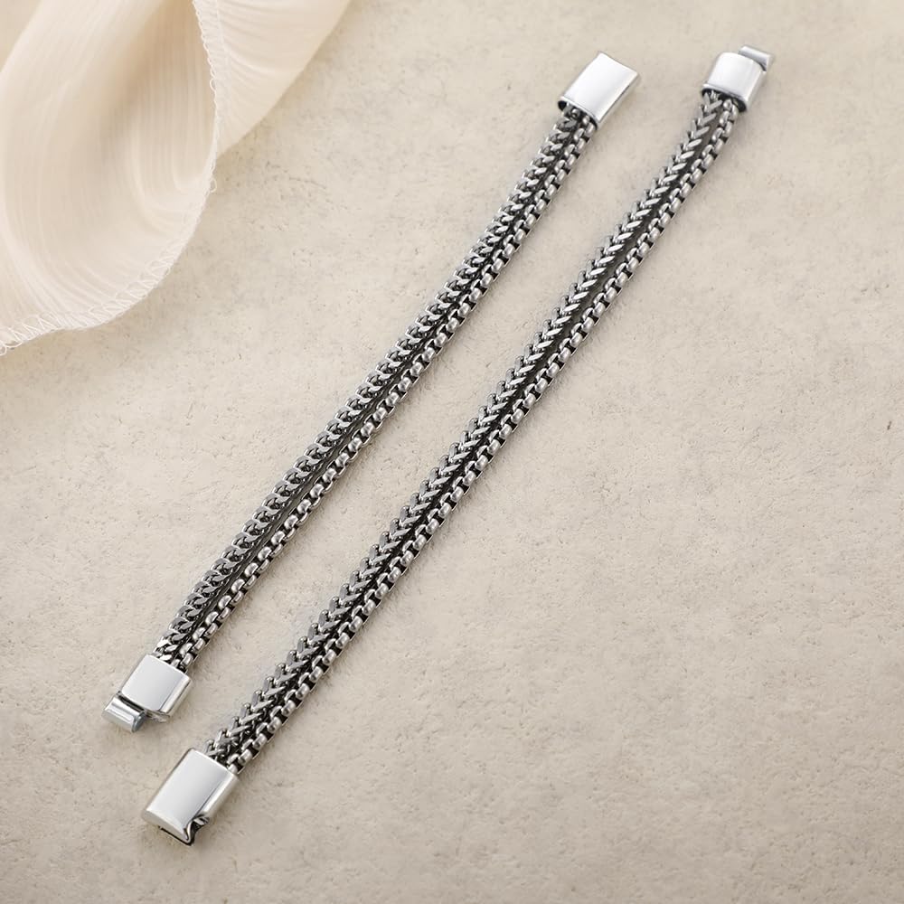 Stylish Silver Chain Bracelets