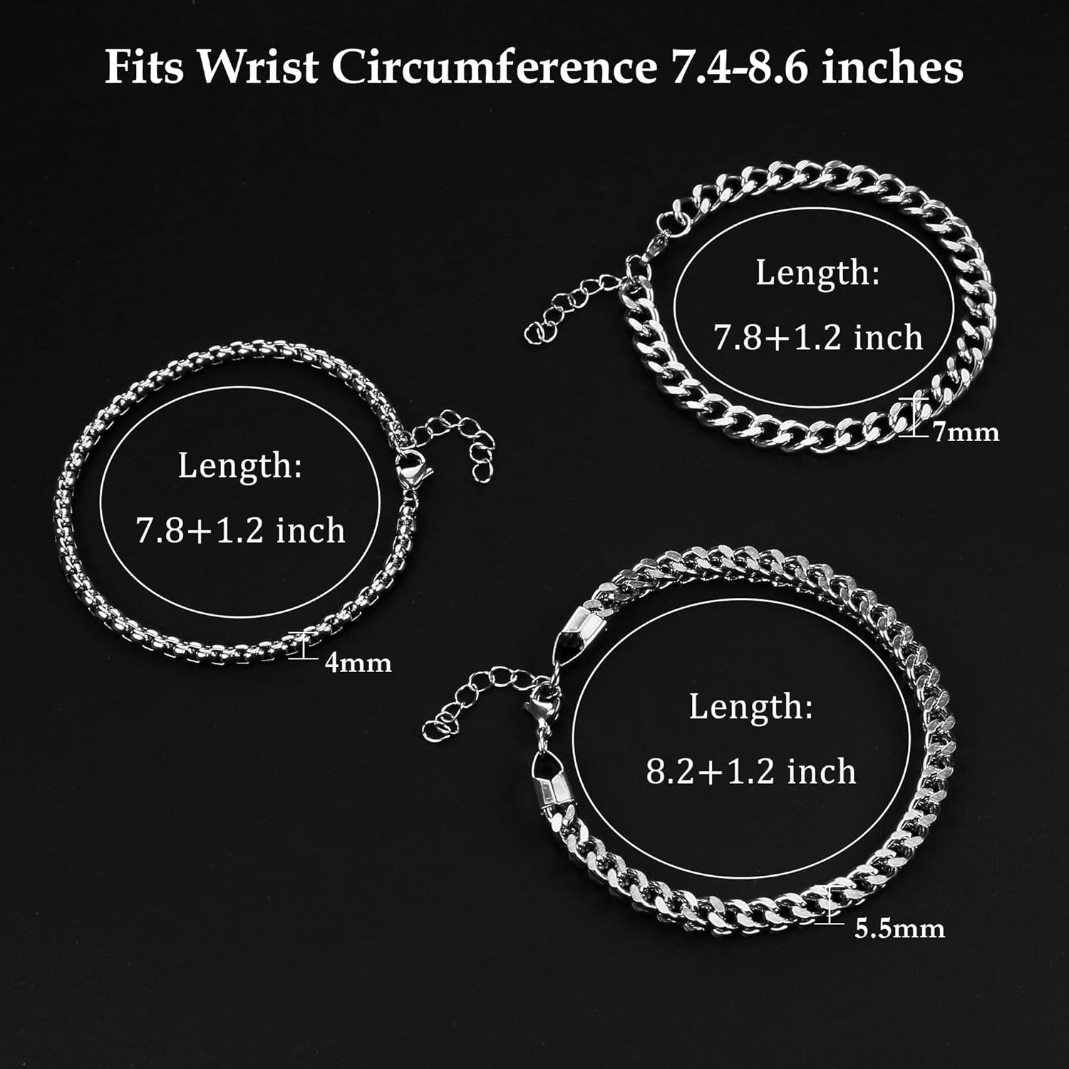 Stylish Men's Bracelet Set