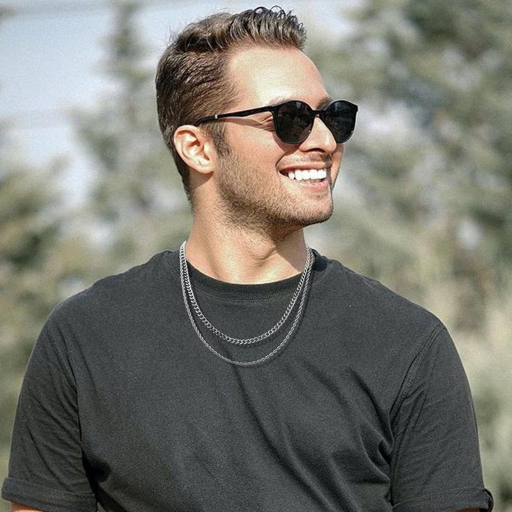 Stylish Layered Chains for Men