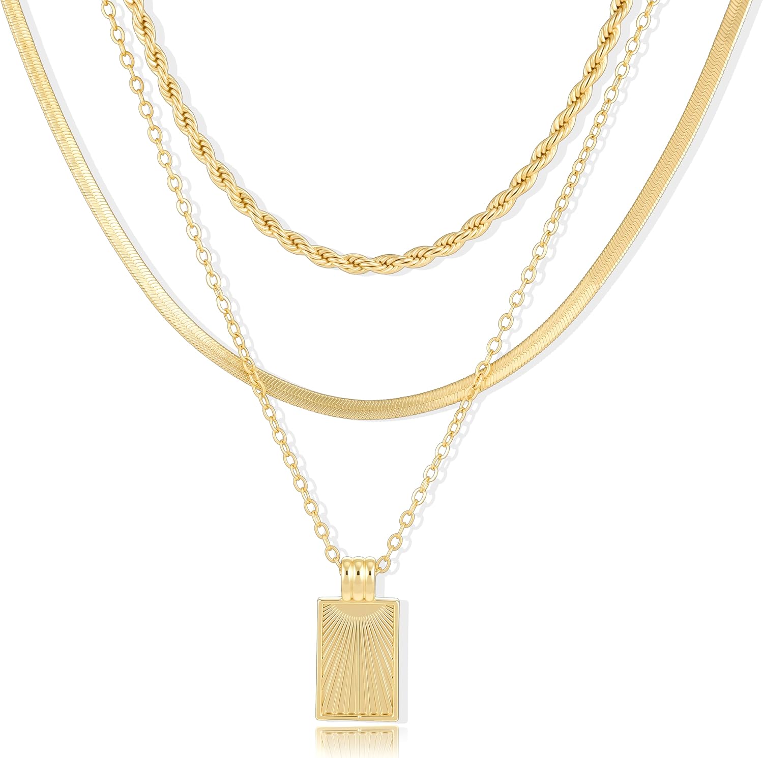 Elegant Layered Gold Necklaces