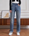 Trendy High-Waist Jeans