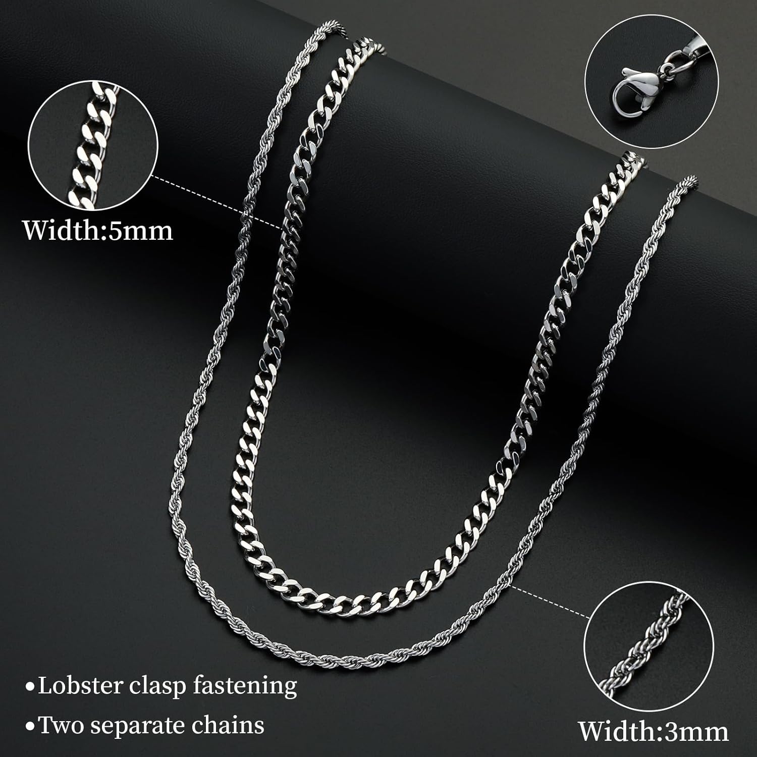 Stylish Layered Chains for Men