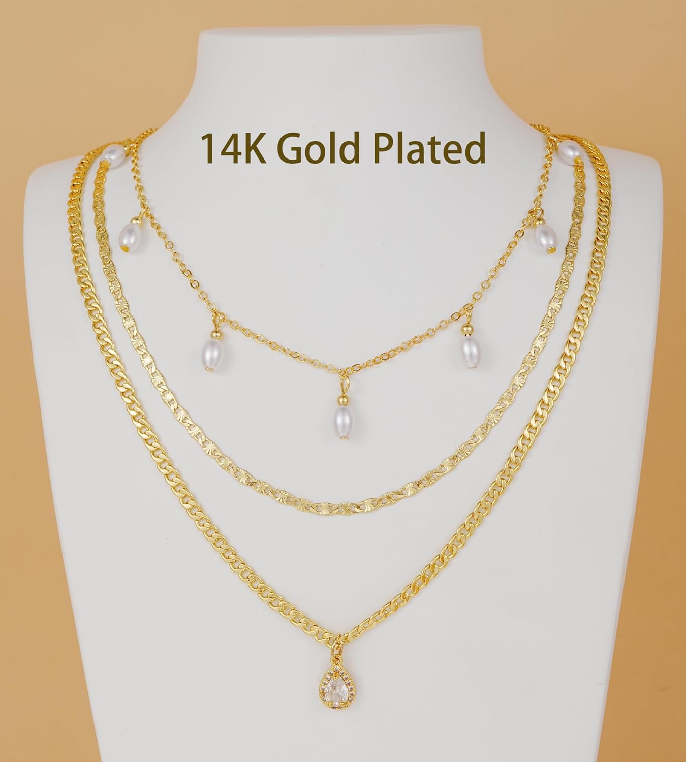 Elegant Gold Layered Necklaces