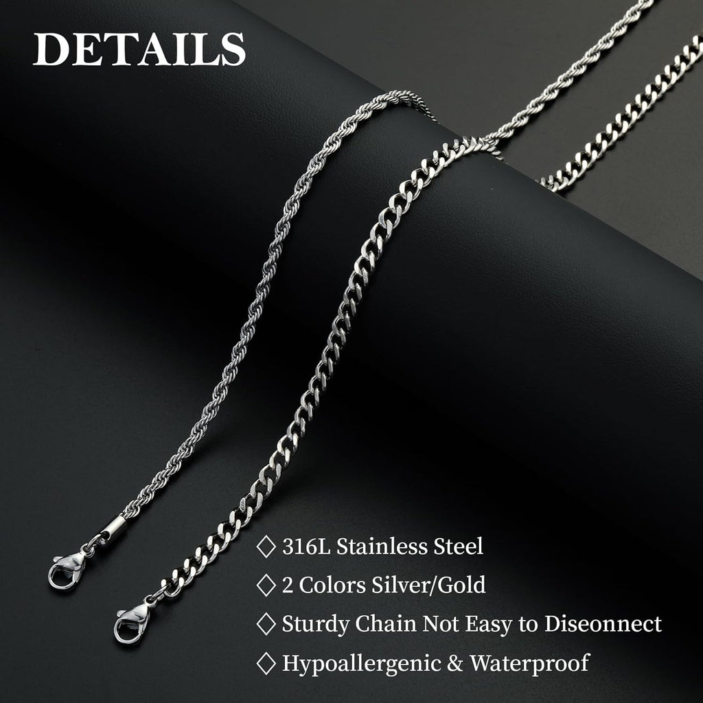 Stylish Layered Chains for Men