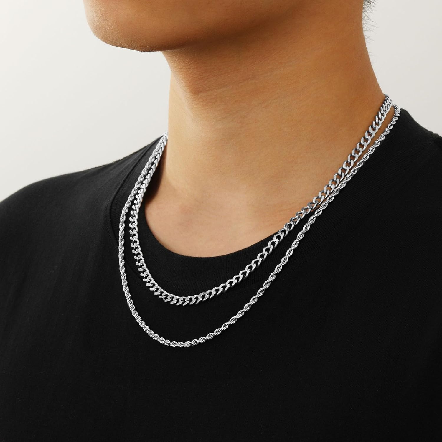 Stylish Layered Chains for Men