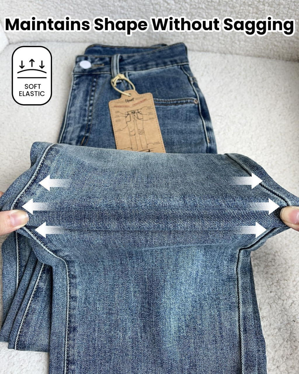 Trendy High-Waist Jeans