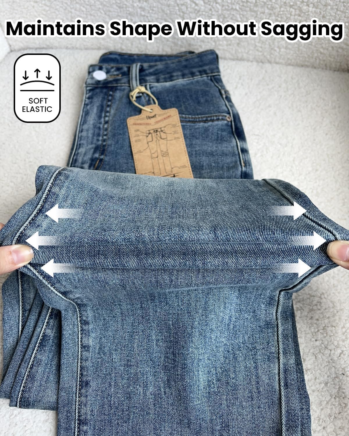 Trendy High-Waist Jeans