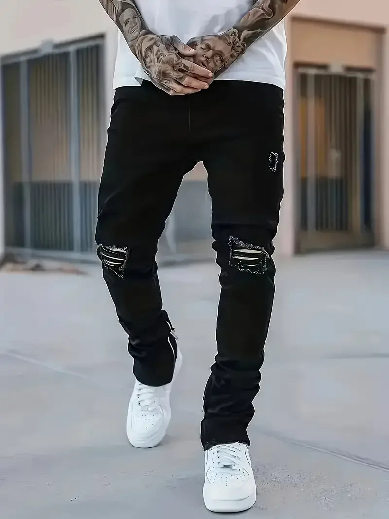 Men's Trendy Black Jeans
