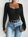 Elegant Diamond Knit Top