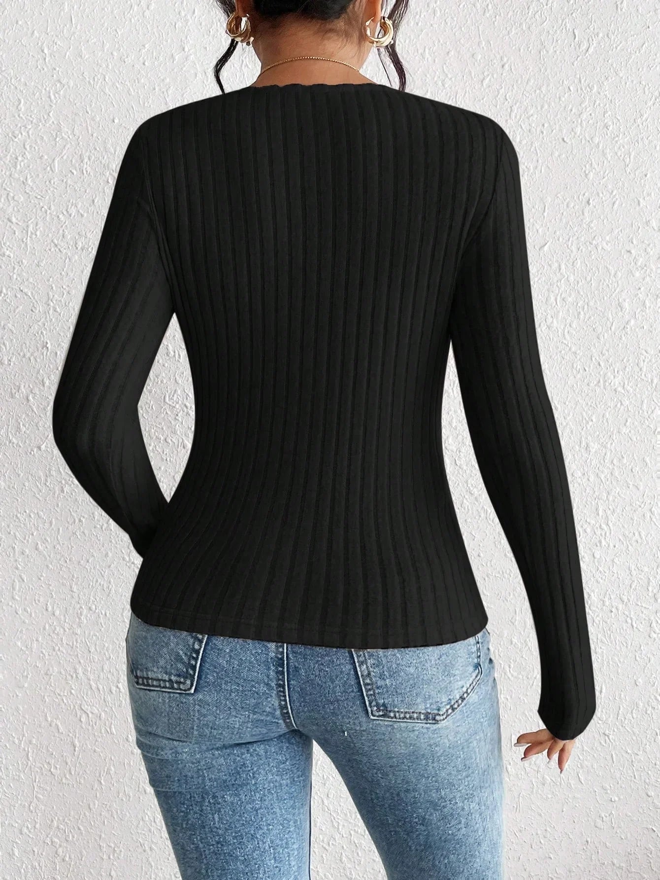Elegant Diamond Knit Top