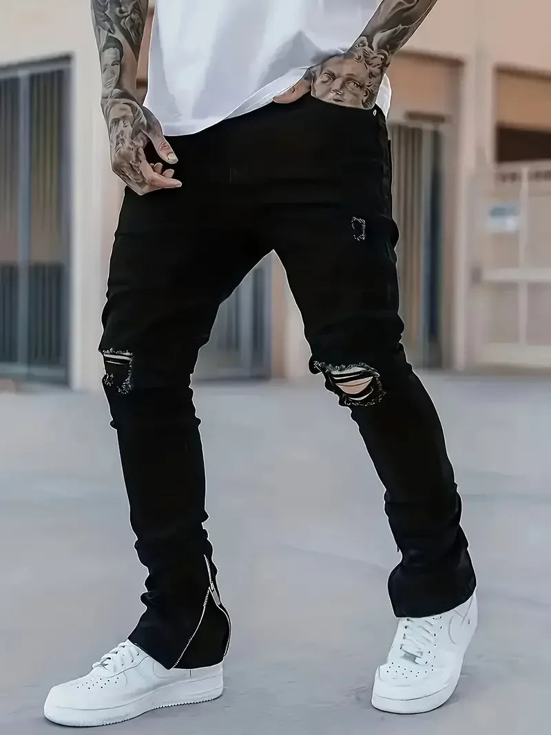 Men's Trendy Black Jeans