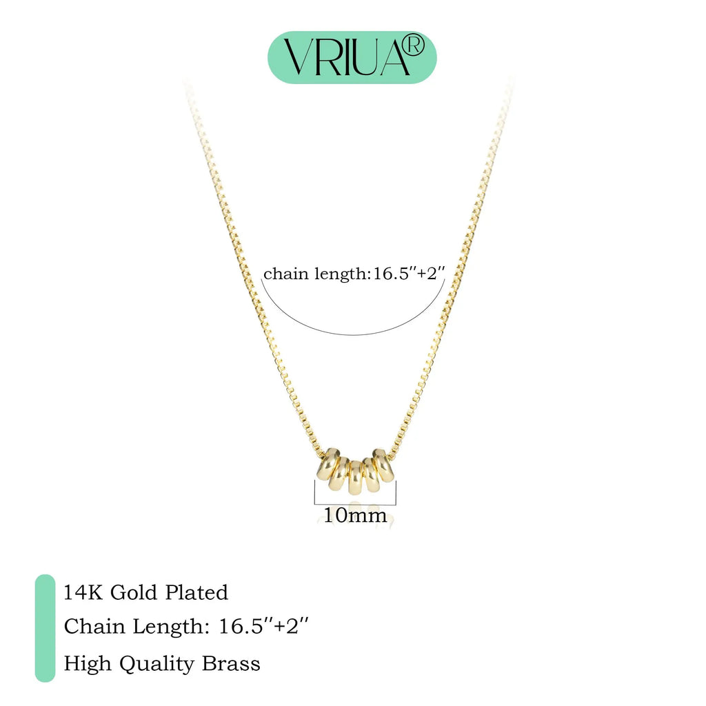 Elegant Gold Circle Necklace