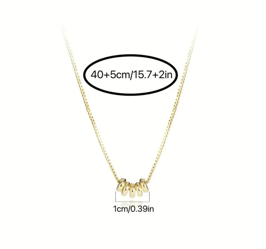 Elegant Gold Circle Necklace